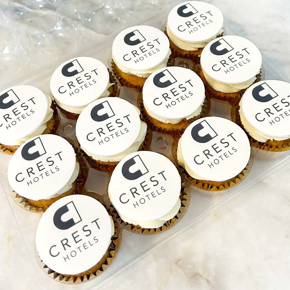 Personalised Branded logo Cupcakes