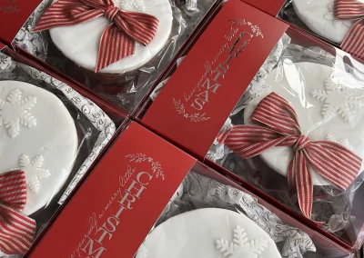 Traditional iced Christmas Cake