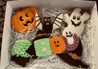 iced biscuits for Halloween