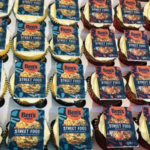 corporate branded cupcakes