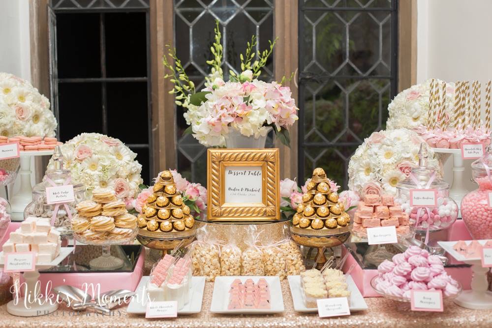 Chanel styyled dessert table