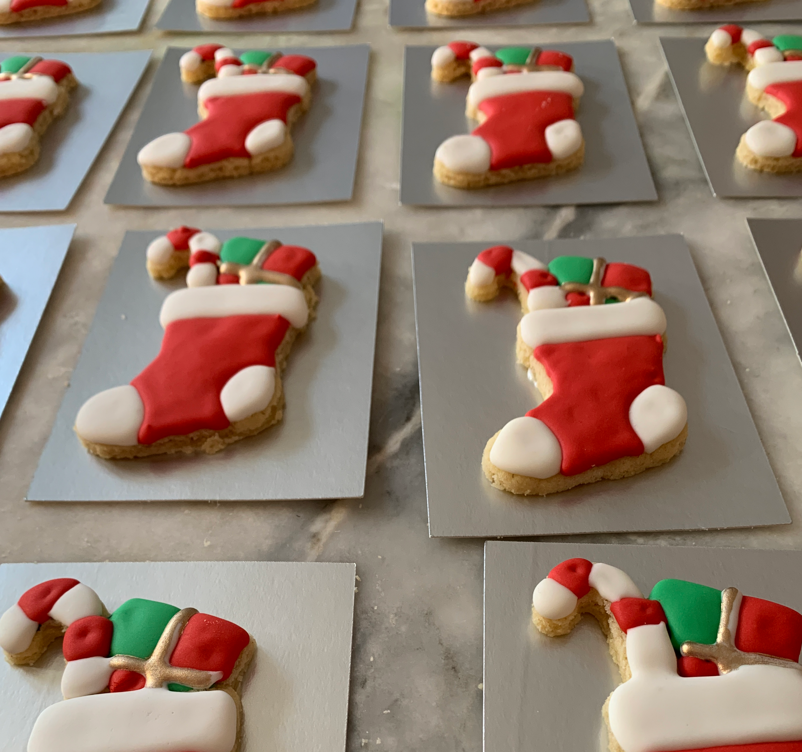 Large Christmas Stocking Biscuit - Image 2
