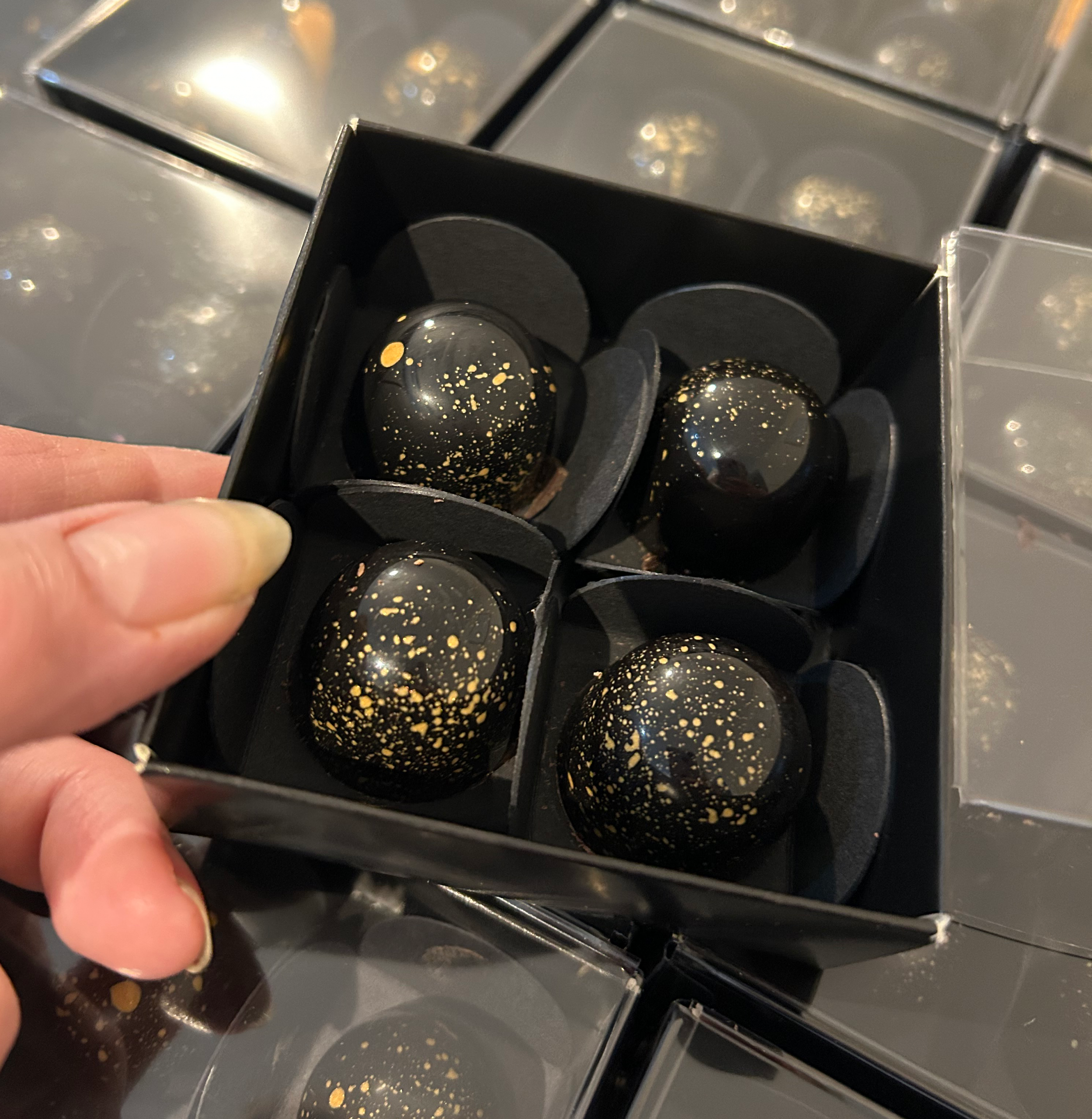 dark chocolate truffles