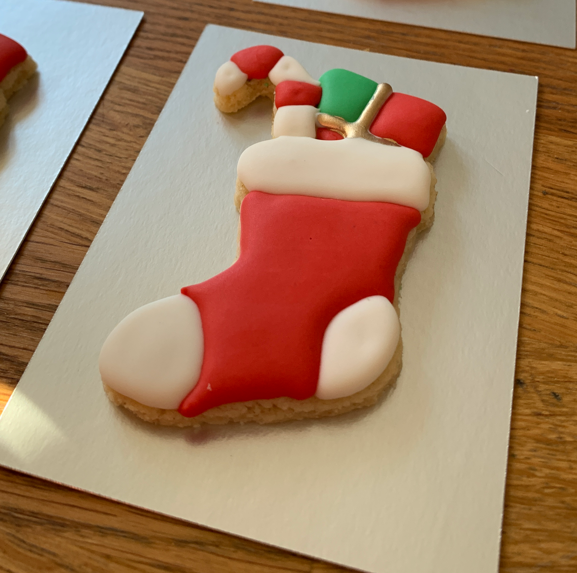 large Christmas Stocking Biscuit