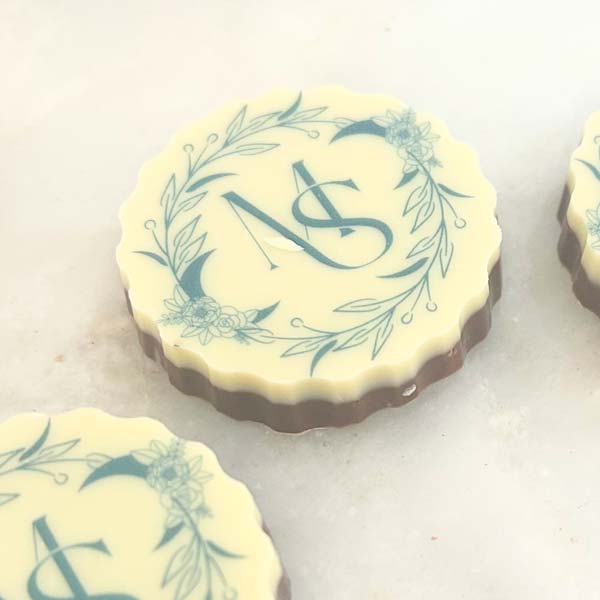 Wedding Favours chocolate Discs