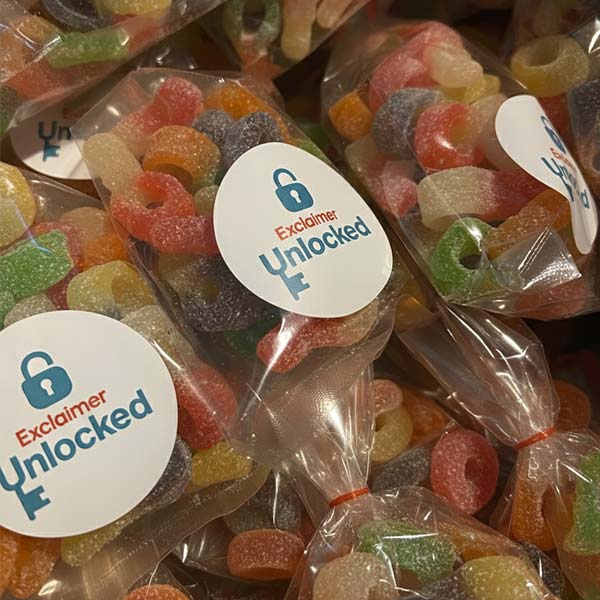 Branded small bags retro sweets