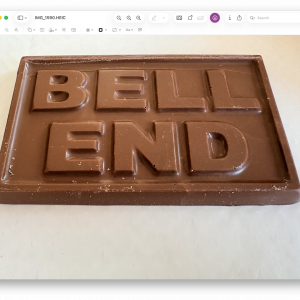 Send a message with our novelty chocolate bar. A big chunk of chocolate individually wrapped.