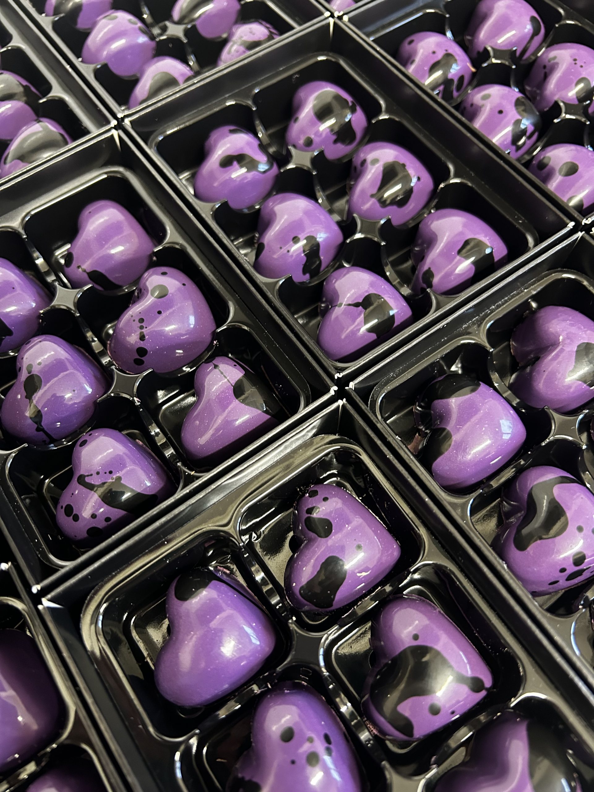 Purple heart chocolates corporate