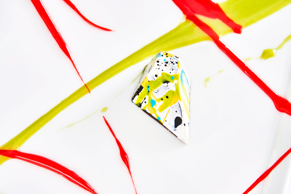 pollock-style-chocolates sponge bob biscuits London fashion week