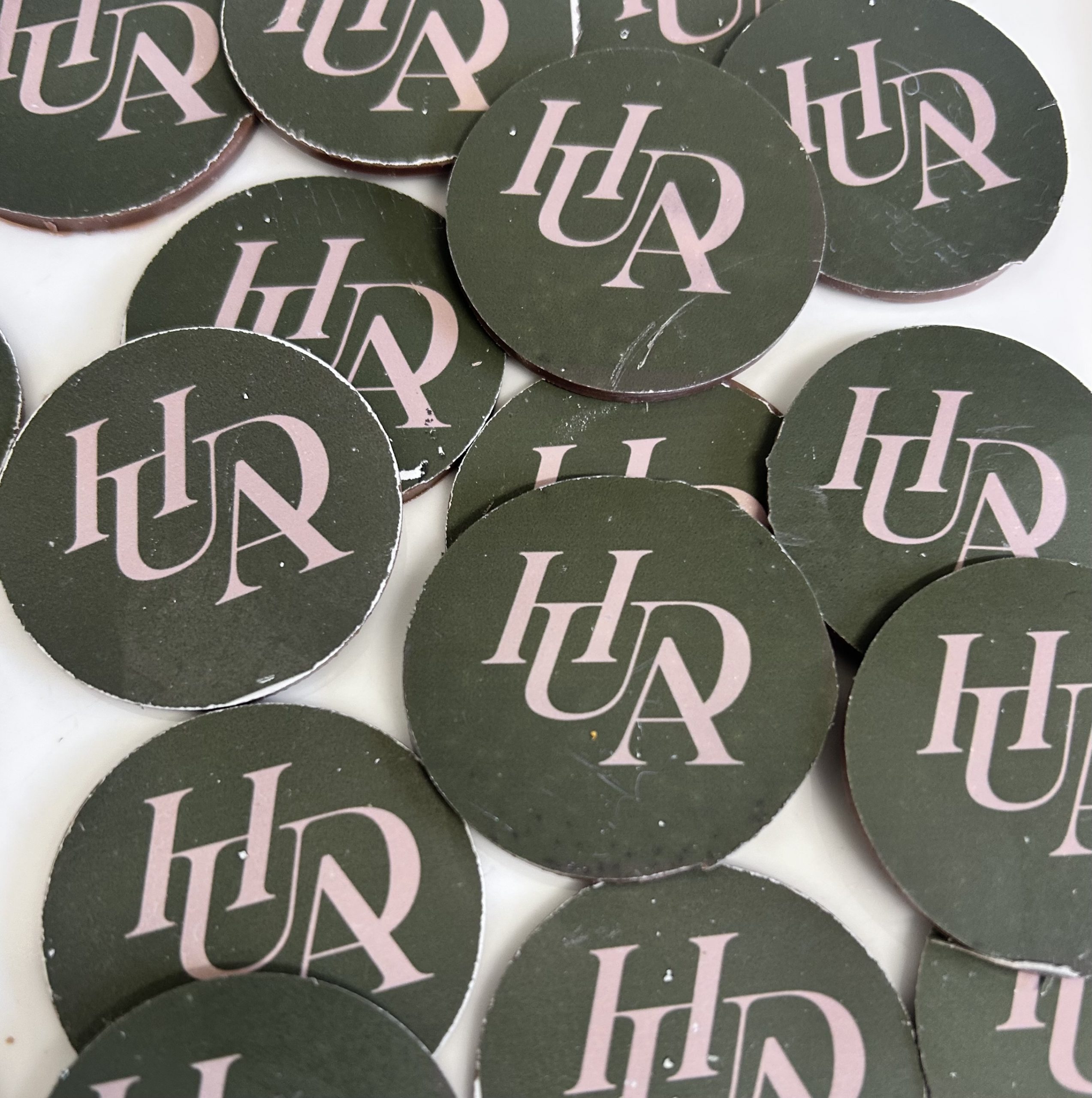 Corporate branded chocolate bars
